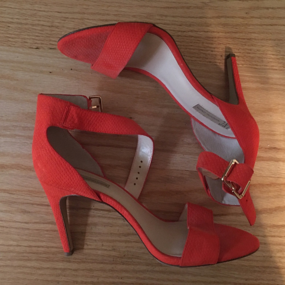 Orange inc sandal heels